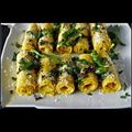 Pooja Dalmia का कुकस्नैप जब उन्होंने गुजराती खांडवी (gujarati khandvi recipe in Hindi) बनाया था।