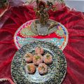 Arvinder kaur का कुकस्नैप जब उन्होंने तिरंगे रंगों से सजी नारियल के लड्डू (Coconut Laddu decorated with tricolor colours) बनाया था।