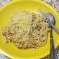 Cooksnap dari Qismah Masunah untuk resep Spageti Carbonara simpel dan mudah