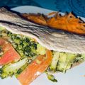 El cooksnap de Lucía Hernández cuando hizo Tacos de brócoli cebolla y palta.