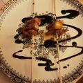 El cooksnap de Zaira cuando hizo Brochetas de langostino con calabacín.