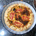 El cooksnap de Agostina duarte cuando hizo Tarta caprese.