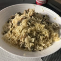 El cooksnap de Rafa Arribas cuando hizo Risotto con champiñones y cebolla pochada.