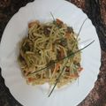 El cooksnap de Salvador Ferrer Gimenez cuando hizo Tallarines con ternera y verdura.