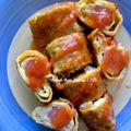 Cooksnap Dapur Yusfarisyia semasa beliau membuat Sosej Gulung Telur Dengan Keju.