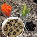 El cooksnap de Manuel Castañeda cuando hizo Hummus con aceitunas negras.