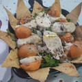 El cooksnap de Natalia Velasco Martín cuando hizo Ensalada de nísperos y queso de mozzarella fresca.