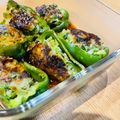 mitorin's cooksnap of when they made 餃子のタネの残りで【ピーマンの肉詰め】.