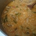 El cooksnap de Isabel R. cuando hizo Arroz Meloso con setas y espárragos.