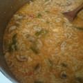 El cooksnap de Isabel R. cuando hizo Arroz Meloso con setas y espárragos.