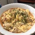 El cooksnap de Javy Galdon Lopez cuando hizo Tortellini a la carbonara.