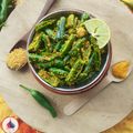 Deepa Rupani's cooksnap of when they made Instant Green Chilli Pickle / Gujarati Raita Marcha.