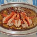 潘俊霖的(簡單料理) 的 藥膳麻油酒煮蝦 cooksnap