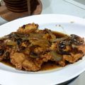 Cooksnap dari Sarie Shera untuk resep Steak ayam saos lada Hitam