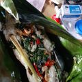 Cooksnap dari Yulipermatasari untuk resep Nasi Bakar Daun Singkong