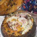 El cooksnap de Celeste Montero cuando hizo Calabaza rellena echa a las brazas.
