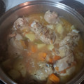 El cooksnap de Oscar Sierra cuando hizo Pollo entero a la cacerola con papas y verduras.