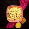 Sneha Patel's cooksnap of when they made વણેલા ગાંઠિયા (Vanela Ganthiya Recipe In Gujarati).