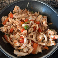 El cooksnap de Laura cuando hizo Fajitas de pollo.