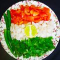 @shipra verma का कुकस्नैप जब उन्होंने तिरंगा वेज सलाद(tiranga veg salad recipe in hindi) बनाया था।