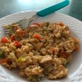 El cooksnap de Santos Bañuelos cuando hizo Arroz chino.