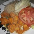 El cooksnap de Amor Love cuando hizo Pechugas de pollo a la naranja.
