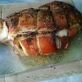 El cooksnap de Roque Davila cuando hizo Pernil de cerdo al horno.