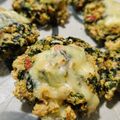 El cooksnap de Claudia Quiroga cuando hizo Croquetas/hamburguesas de pollo y espinacas con avena extrafina.