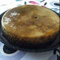 El cooksnap de María Laura Giache cuando hizo Torta flan.