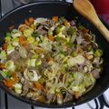 El cooksnap de Ezequiel de la Hoz cuando hizo Wok de verduras y carne.
