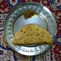 Divya sharma का कुकस्नैप जब उन्होंने मेथी आलू का पराठा (methi aloo ka paratha recipe in Hindi) बनाया था।