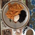 El cooksnap de Heidy cuando hizo Chilaquiles rojos con chorizo. ॐ.