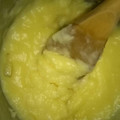 El cooksnap de María Luján cuando hizo Crema pastelera.