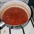 El cooksnap de Sole Navarro cuando hizo Salsa para pizza.