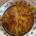 El cooksnap de Juan cuando hizo Arroz amarillo con Pollo.