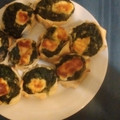 El cooksnap de Griselda cuando hizo Canastitas de espinaca, salsa blanca y queso .