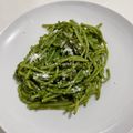 Cooksnap dari Nuha Ulyn untuk resep Spaghetti with Spinach Carbonara Sauce (Pasta Bayam Creamy)