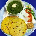 Sanchita Mittal का कुकस्नैप जब उन्होंने सरसों दा साग विद मक्का रोटी(Sarson da saag with makka roti recipe in hindi) बनाया था।