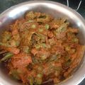 Mala Singh's cooksnap of when they made Dahi Bhindi masala gravy.