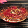 El cooksnap de Miguel Angel cuando hizo Pastel de berenjena 🍆 con Mozzarella y parmesano.