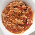El cooksnap de MaryGlory cuando hizo Fideuá con mejillones.