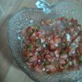 El cooksnap de Tere cuando hizo Pipirrana andaluza.