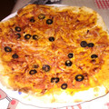 El cooksnap de Raúl Martínez cuando hizo Primera Focaccia de Aitor con bacon y olivas negras.