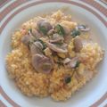 El cooksnap de Valeria Flor cuando hizo Trigo burgol con calabaza y zanahoria 🥔🥕.
