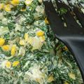 El cooksnap de Krantox cuando hizo Acelgas con crema y elote.