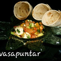 El cooksnap de Gema la gaditana cuando hizo Tacos de vinagreta de verduras, salmón ahumado y feta.