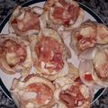 El cooksnap de Virginia Contreras cuando hizo Canastitas de Jamón, Queso y Tomate.