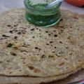 Nazia Qureshi's cooksnap of when they made Aloo ka paratha.