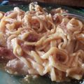El cooksnap de Viviana Acosta cuando hizo Fideos caseros tres riquísimas variedades. Espinaca, Morrón y huevos.