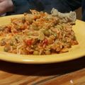 El cooksnap de Clau BD Dominguez cuando hizo Arroz bien sequito con pollo y verduras!!.